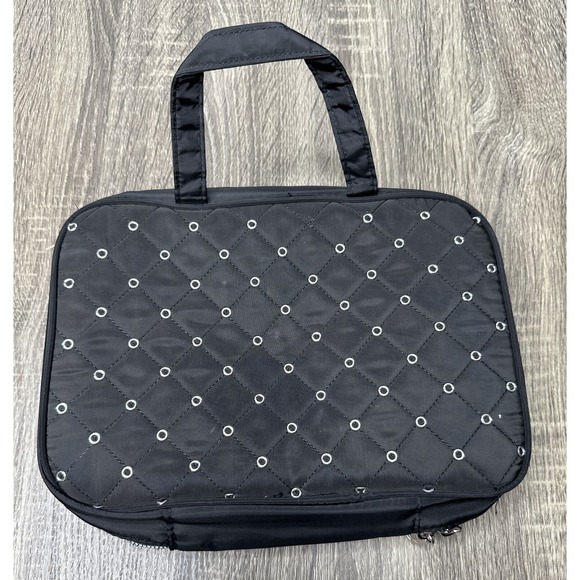 Aimee Kestenberg Hanging Organizer Black Cosmetic Toiletry Bag Travel Vacation - Picture 4 of 8